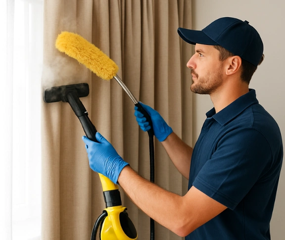 Emergency same-day curtain stain removal bongaree Matty Curtain Cleaning